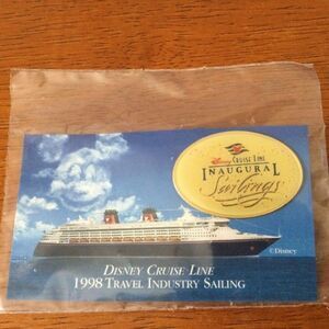🆕 Disney Vintage 1998 Cruise Line Inaugural Sailings Collector Pin NWT